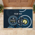 Custom AFL Carlton NAIDOC Week Rubber Doormat Keep The Fire Burning Indigenous Art