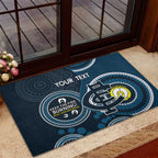 Custom AFL Carlton NAIDOC Week Rubber Doormat Keep The Fire Burning Indigenous Art