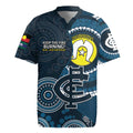 Custom AFL Carlton NAIDOC Week Rugby Jersey Keep The Fire Burning Indigenous Art