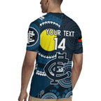 Custom AFL Carlton NAIDOC Week Rugby Jersey Keep The Fire Burning Indigenous Art