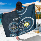Custom AFL Carlton NAIDOC Week Sarong Keep The Fire Burning Indigenous Art