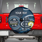 Custom AFL Carlton NAIDOC Week Spare Tire Cover Keep The Fire Burning Indigenous Art