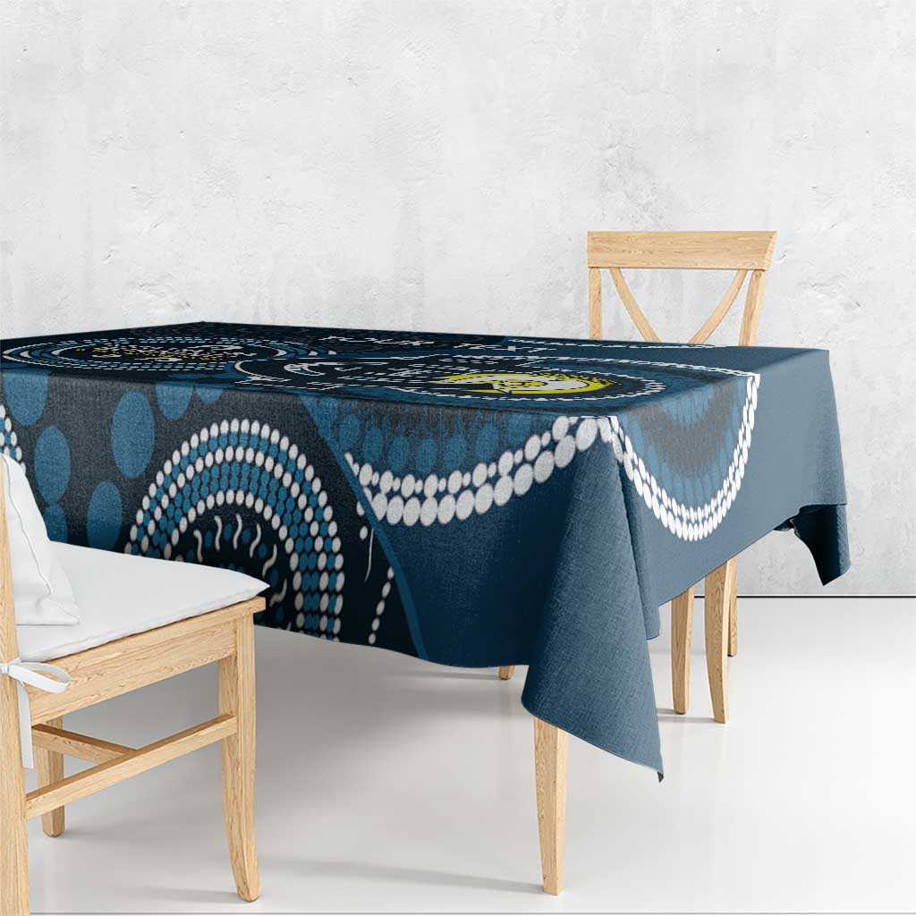 Custom AFL Carlton NAIDOC Week Tablecloth Keep The Fire Burning Indigenous Art