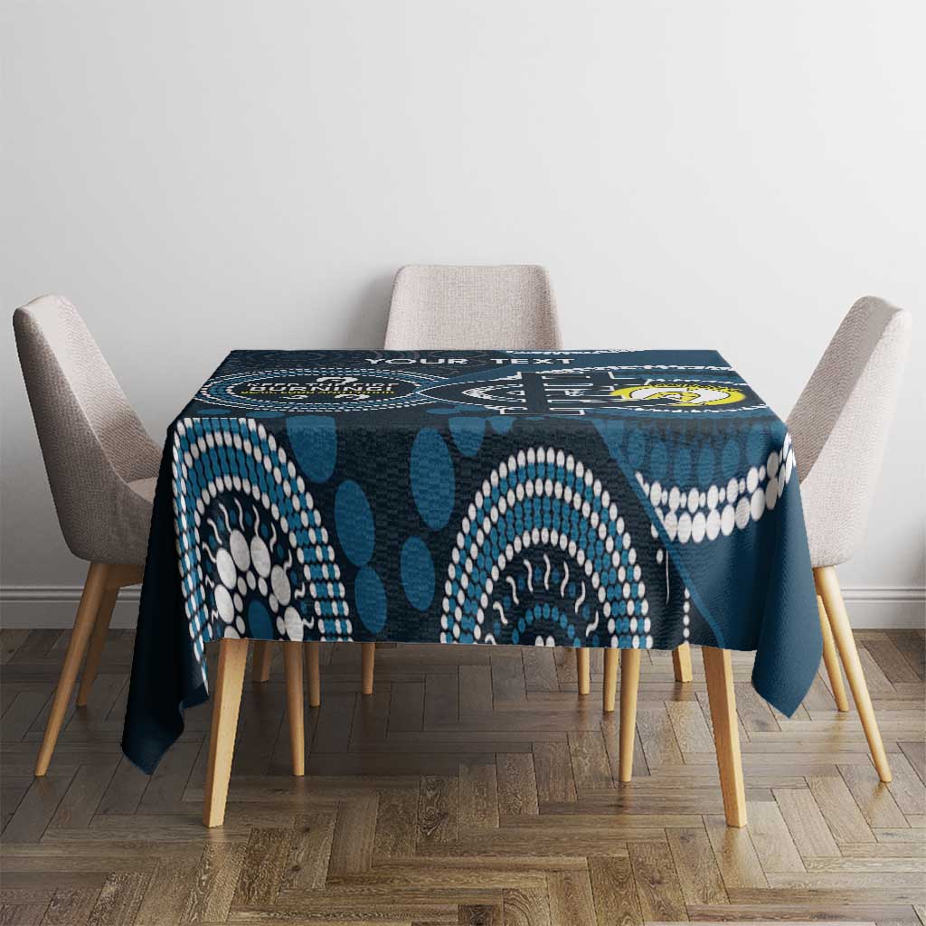 Custom AFL Carlton NAIDOC Week Tablecloth Keep The Fire Burning Indigenous Art