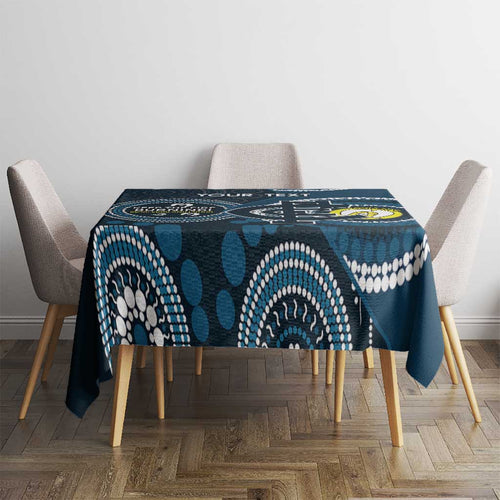 Custom AFL Carlton NAIDOC Week Tablecloth Keep The Fire Burning Indigenous Art