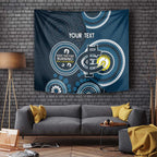 Custom AFL Carlton NAIDOC Week Tapestry Keep The Fire Burning Indigenous Art
