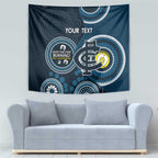 Custom AFL Carlton NAIDOC Week Tapestry Keep The Fire Burning Indigenous Art