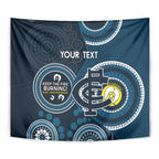 Custom AFL Carlton NAIDOC Week Tapestry Keep The Fire Burning Indigenous Art