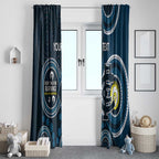 Custom AFL Carlton NAIDOC Week Window Curtain Keep The Fire Burning Indigenous Art