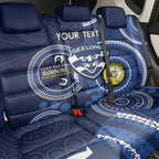 Custom AFL Geelong NAIDOC Week Back Car Seat Cover Keep The Fire Burning Indigenous Art