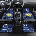 Custom AFL Geelong NAIDOC Week Car Mats Keep The Fire Burning Indigenous Art