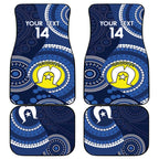 Custom AFL Geelong NAIDOC Week Car Mats Keep The Fire Burning Indigenous Art