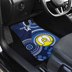 Custom AFL Geelong NAIDOC Week Car Mats Keep The Fire Burning Indigenous Art