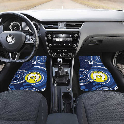 Custom AFL Geelong NAIDOC Week Car Mats Keep The Fire Burning Indigenous Art