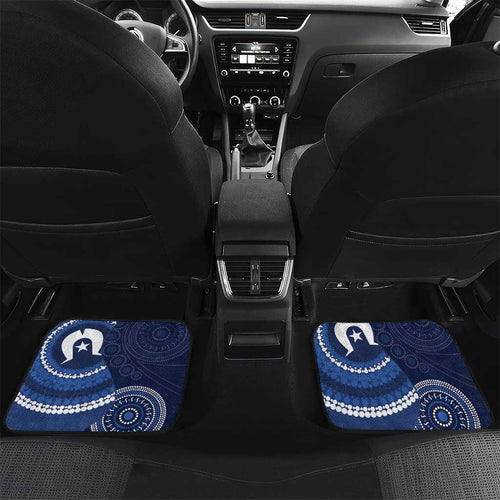 Custom AFL Geelong NAIDOC Week Car Mats Keep The Fire Burning Indigenous Art