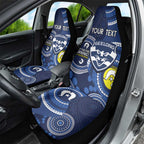 Custom AFL Geelong NAIDOC Week Car Seat Cover Keep The Fire Burning Indigenous Art