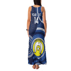 Custom AFL Geelong NAIDOC Week Family Matching Tank Maxi Dress and Hawaiian Shirt Keep The Fire Burning Indigenous Art