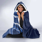Custom AFL Geelong NAIDOC Week Hooded Blanket Keep The Fire Burning Indigenous Art