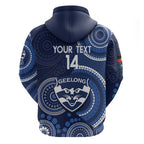 Custom AFL Geelong NAIDOC Week Hoodie Keep The Fire Burning Indigenous Art