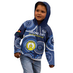 Custom AFL Geelong NAIDOC Week Kid Hoodie Keep The Fire Burning Indigenous Art