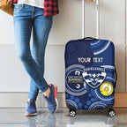 Custom AFL Geelong NAIDOC Week Luggage Cover Keep The Fire Burning Indigenous Art