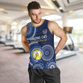 Custom AFL Geelong NAIDOC Week Men Tank Top Keep The Fire Burning Indigenous Art