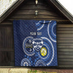 Custom AFL Geelong NAIDOC Week Quilt Keep The Fire Burning Indigenous Art