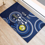 Custom AFL Geelong NAIDOC Week Rubber Doormat Keep The Fire Burning Indigenous Art