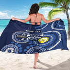 Custom AFL Geelong NAIDOC Week Sarong Keep The Fire Burning Indigenous Art