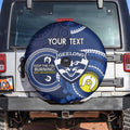 Custom AFL Geelong NAIDOC Week Spare Tire Cover Keep The Fire Burning Indigenous Art