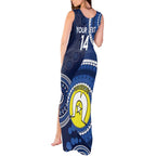 Custom AFL Geelong NAIDOC Week Tank Maxi Dress Keep The Fire Burning Indigenous Art