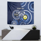 Custom AFL Geelong NAIDOC Week Tapestry Keep The Fire Burning Indigenous Art