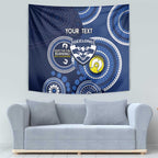 Custom AFL Geelong NAIDOC Week Tapestry Keep The Fire Burning Indigenous Art