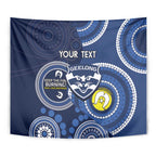 Custom AFL Geelong NAIDOC Week Tapestry Keep The Fire Burning Indigenous Art