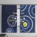 Custom AFL Geelong NAIDOC Week Window Curtain Keep The Fire Burning Indigenous Art