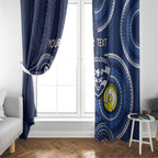 Custom AFL Geelong NAIDOC Week Window Curtain Keep The Fire Burning Indigenous Art