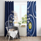 Custom AFL Geelong NAIDOC Week Window Curtain Keep The Fire Burning Indigenous Art