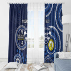 Custom AFL Geelong NAIDOC Week Window Curtain Keep The Fire Burning Indigenous Art