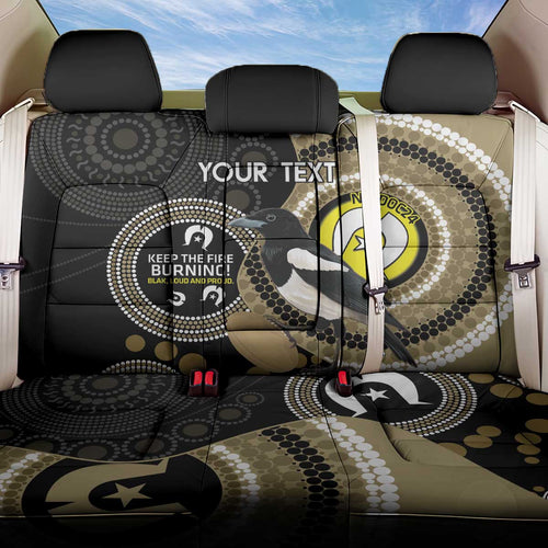Custom AFL Collingwood NAIDOC Week Back Car Seat Cover Keep The Fire Burning Indigenous Art