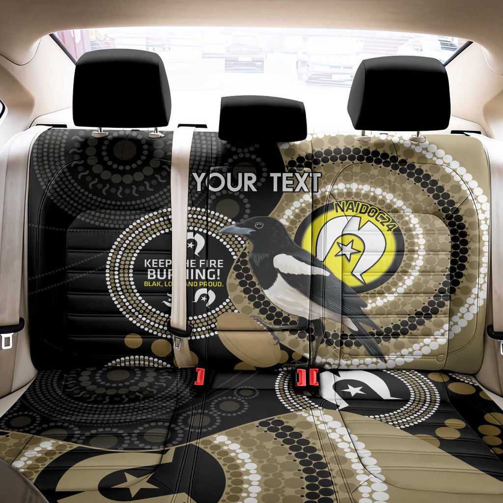 Custom AFL Collingwood NAIDOC Week Back Car Seat Cover Keep The Fire Burning Indigenous Art