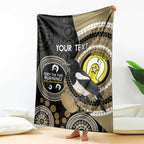 Custom AFL Collingwood NAIDOC Week Blanket Keep The Fire Burning Indigenous Art