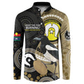 Custom AFL Collingwood NAIDOC Week Button Sweatshirt Keep The Fire Burning Indigenous Art
