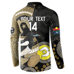 Custom AFL Collingwood NAIDOC Week Button Sweatshirt Keep The Fire Burning Indigenous Art