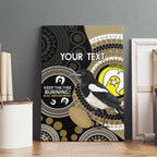 Custom AFL Collingwood NAIDOC Week Canvas Wall Art Keep The Fire Burning Indigenous Art