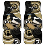 Custom AFL Collingwood NAIDOC Week Car Mats Keep The Fire Burning Indigenous Art