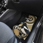 Custom AFL Collingwood NAIDOC Week Car Mats Keep The Fire Burning Indigenous Art