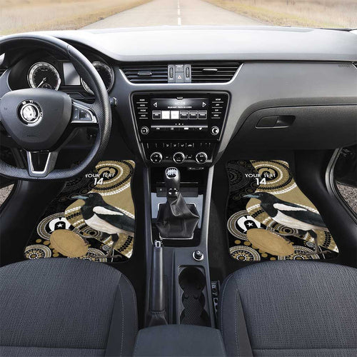 Custom AFL Collingwood NAIDOC Week Car Mats Keep The Fire Burning Indigenous Art