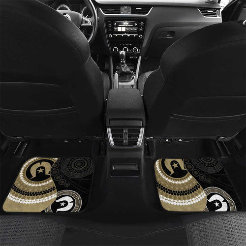 Custom AFL Collingwood NAIDOC Week Car Mats Keep The Fire Burning Indigenous Art