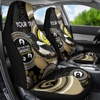 Custom AFL Collingwood NAIDOC Week Car Seat Cover Keep The Fire Burning Indigenous Art