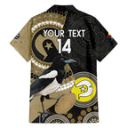 Custom AFL Collingwood NAIDOC Week Family Matching Summer Maxi Dress and Hawaiian Shirt Keep The Fire Burning Indigenous Art